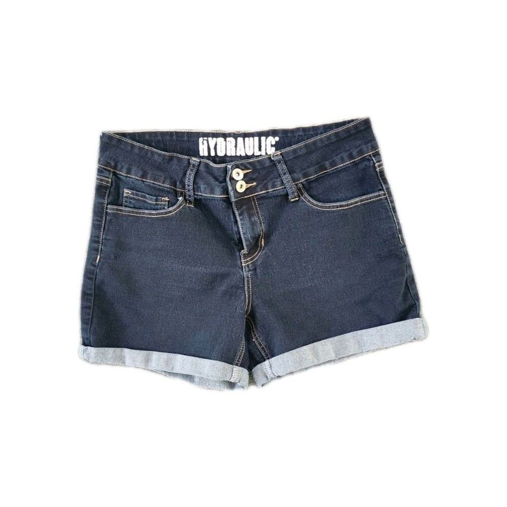 Hydraulic Jean Shorts Woman's Size 12 Cotton Blend Denim Stretch